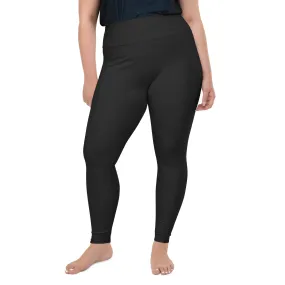 Dark Charcoal Black Plus Size Leggings