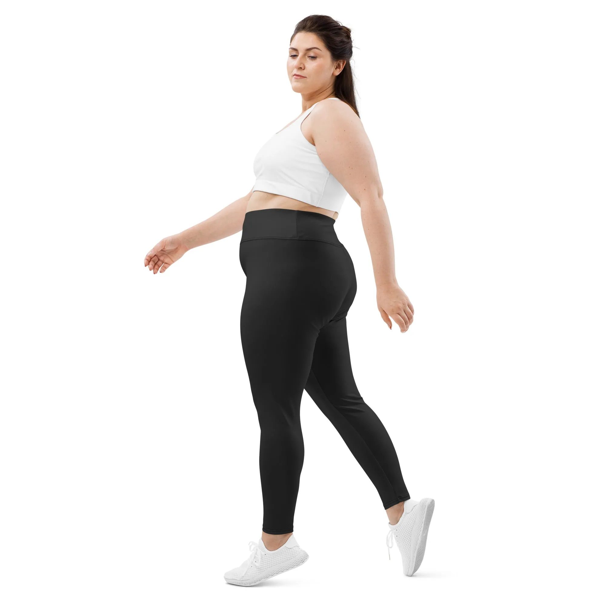 Dark Charcoal Black Plus Size Leggings