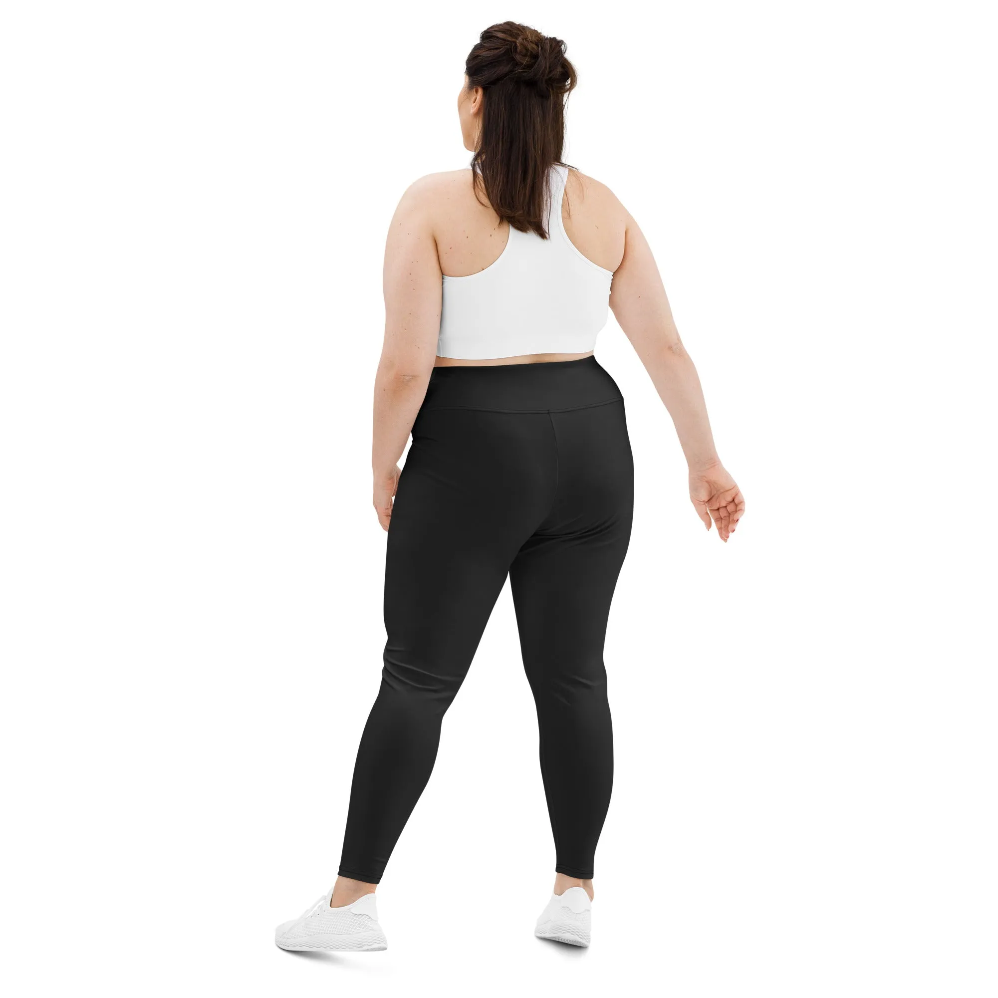 Dark Charcoal Black Plus Size Leggings