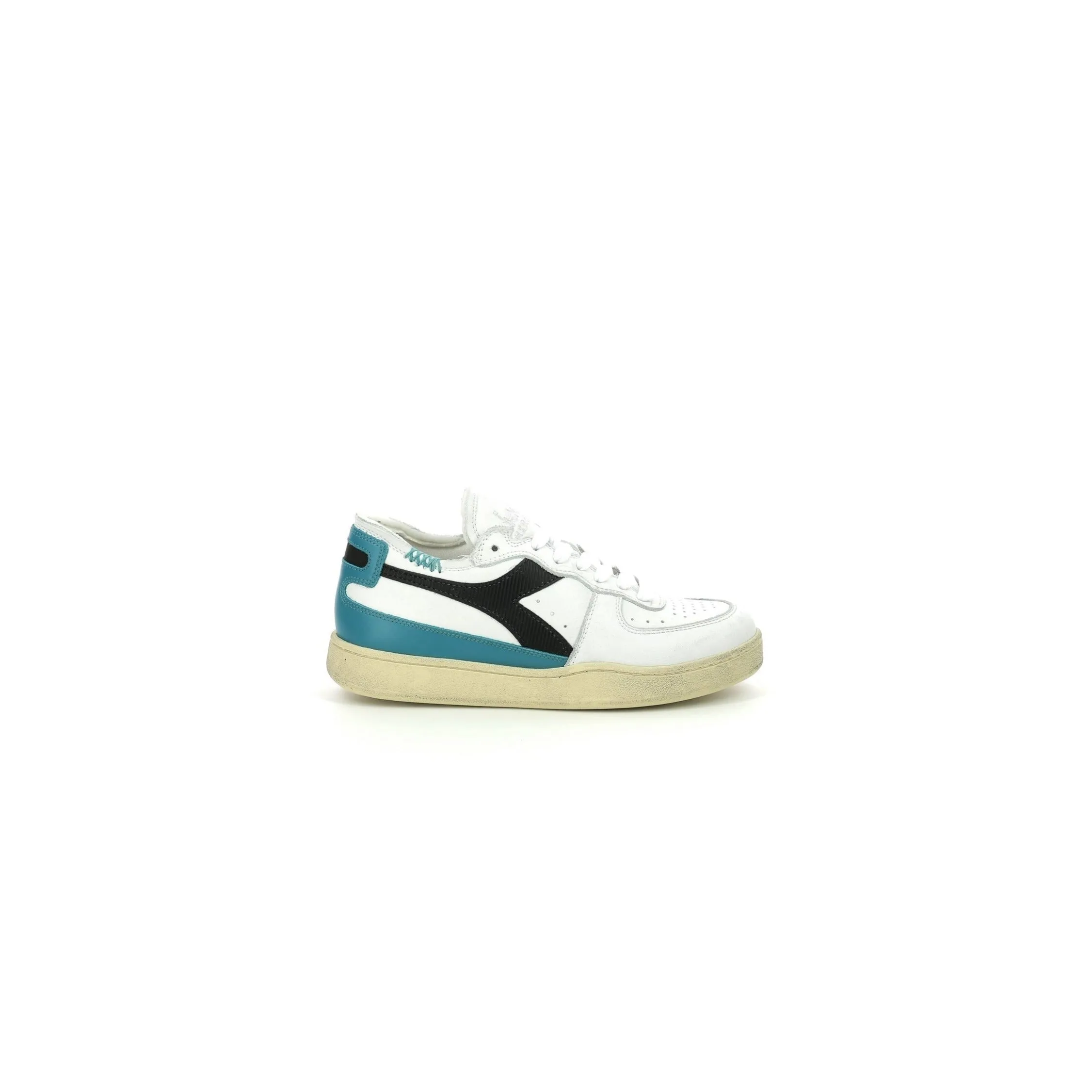 Diadora - Sneakers Mi Basket Row C - White/Harbor Blue - Mixte