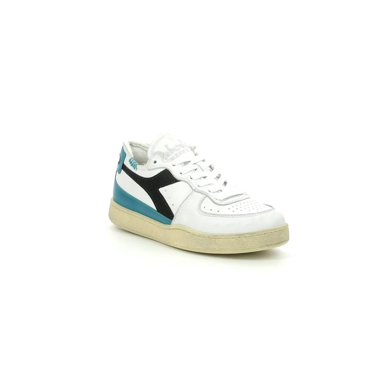 Diadora - Sneakers Mi Basket Row C - White/Harbor Blue - Mixte