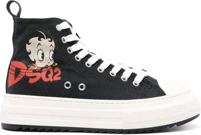 DSQUARED2 Betty Boop Berlin sneakers Black