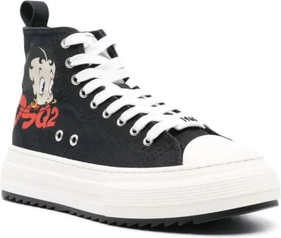 DSQUARED2 Betty Boop Berlin sneakers Black