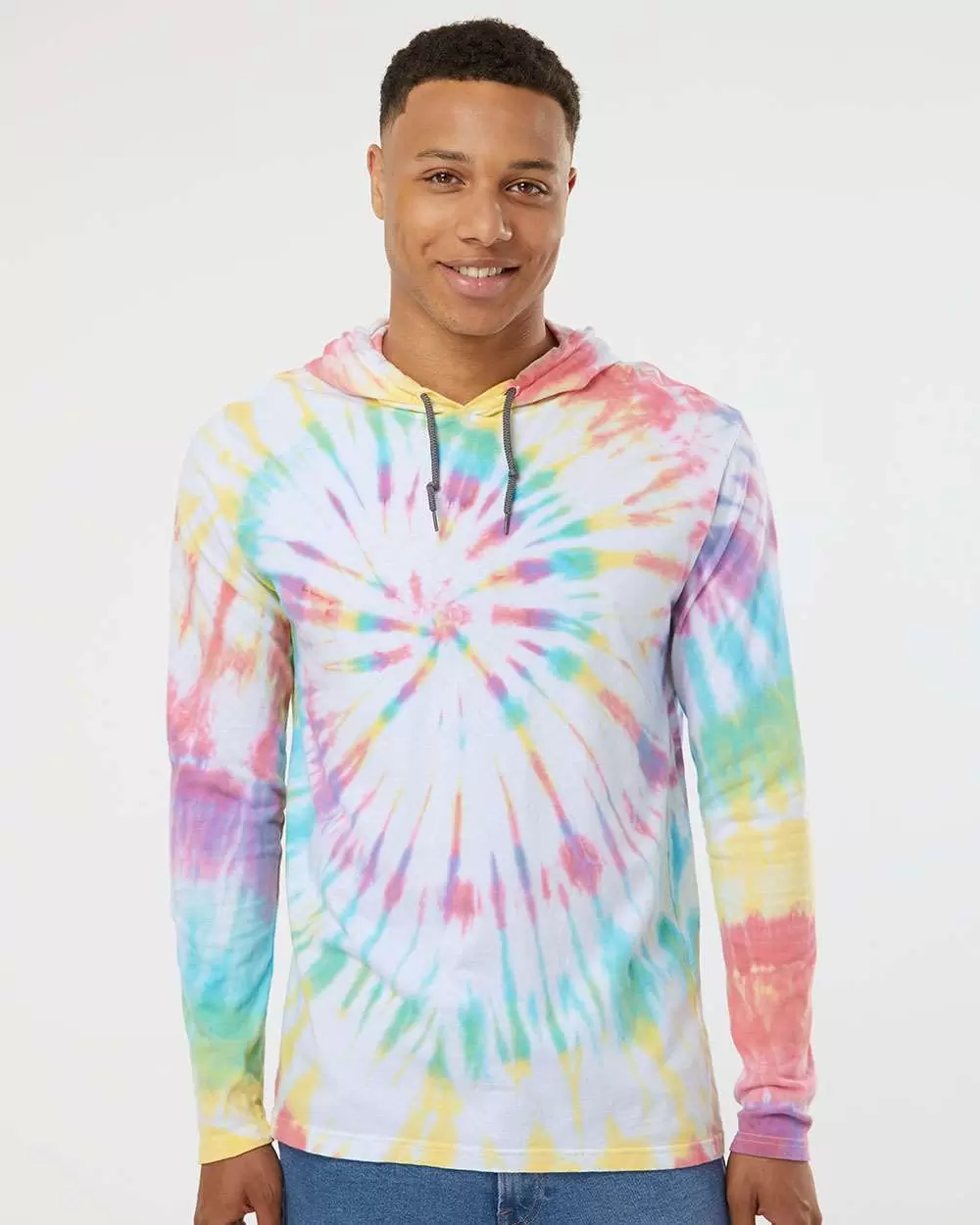 Dyenomite 430VR Tie-Dyed Hooded Pullover T-Shirt SKU: 430VR