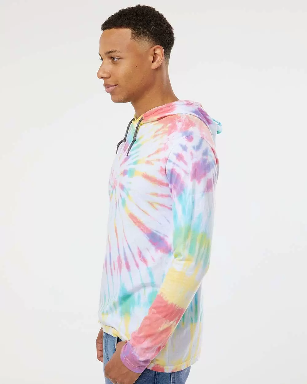 Dyenomite 430VR Tie-Dyed Hooded Pullover T-Shirt SKU: 430VR