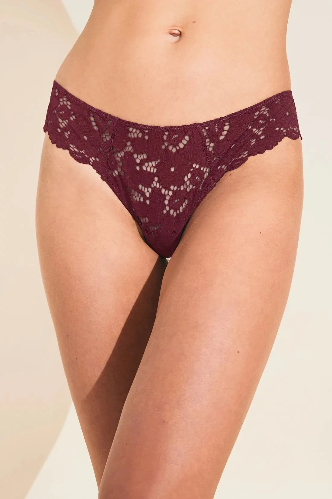 Eberjey NAYA Cheeky Bikini in Mulberry 