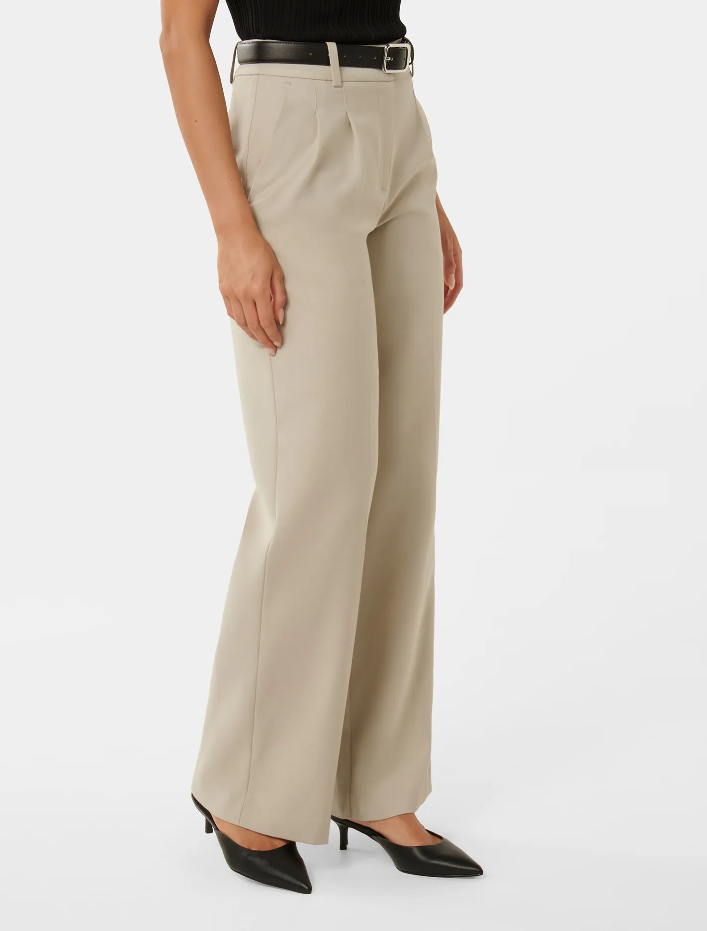 Edweena Belted Wide-Leg Trousers