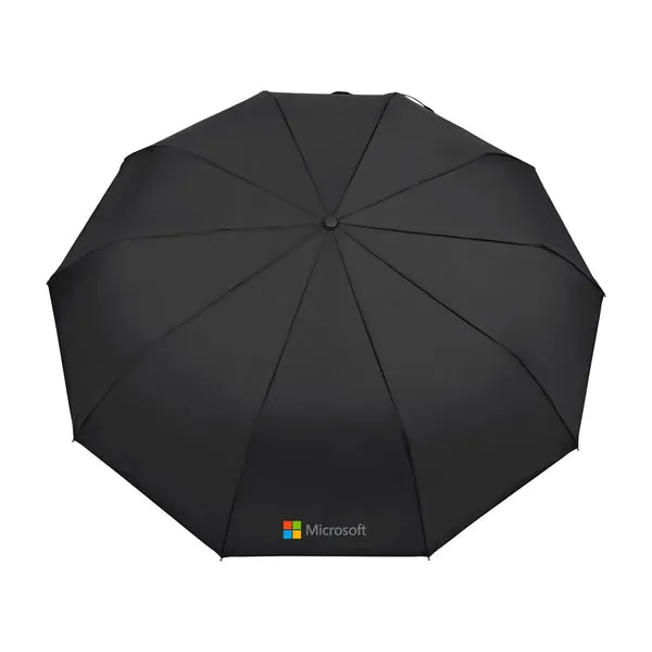 Elements - 46" Recycled Auto Open & Close Executive Folding Umbrella