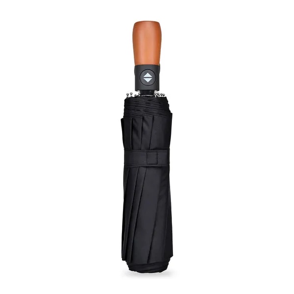 Elements - 46" Recycled Auto Open & Close Executive Folding Umbrella