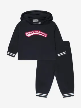 Emporio Armani Baby Boys Logo Tracksuit in Navy