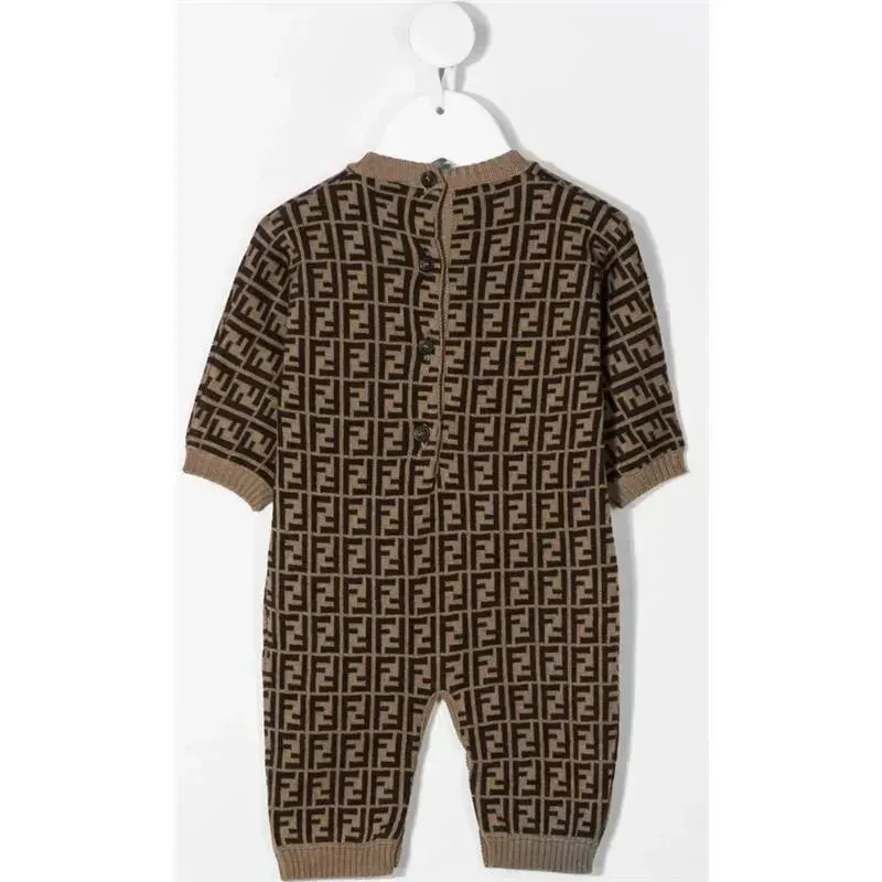 Fendi Baby - Neutral Ff Allover Romper