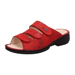 Finn Comfort Kos Women's Red Sandals - Stylish & Comfortable