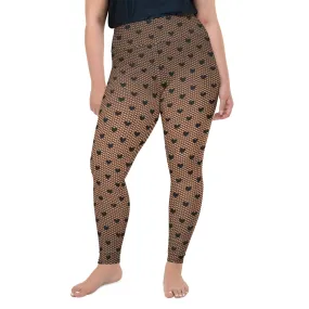 Fishnet Tights Print Plus Size Leggings