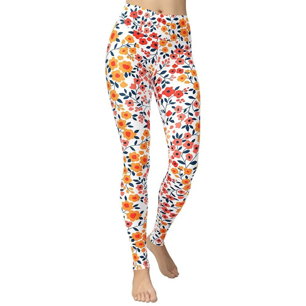 Floral Warmth Yoga Leggings