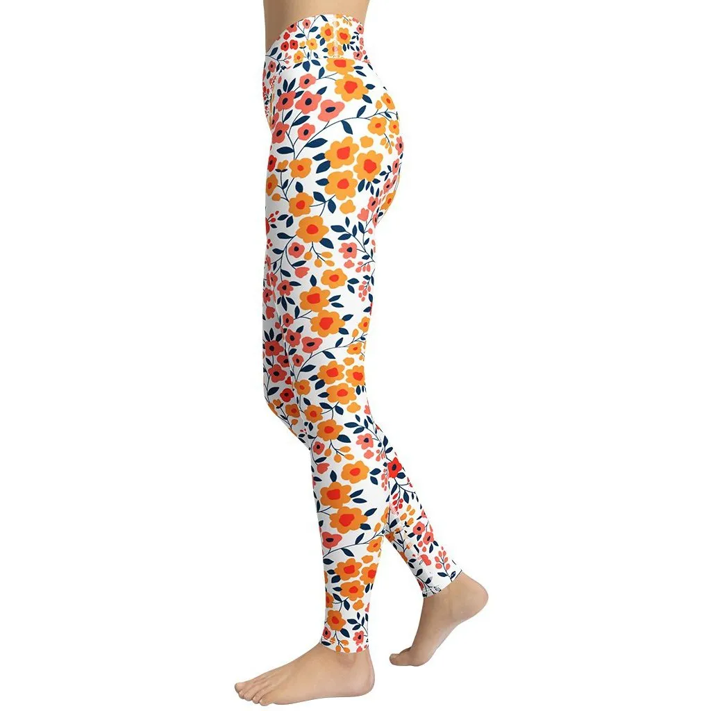 Floral Warmth Yoga Leggings