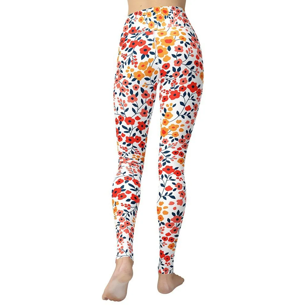 Floral Warmth Yoga Leggings