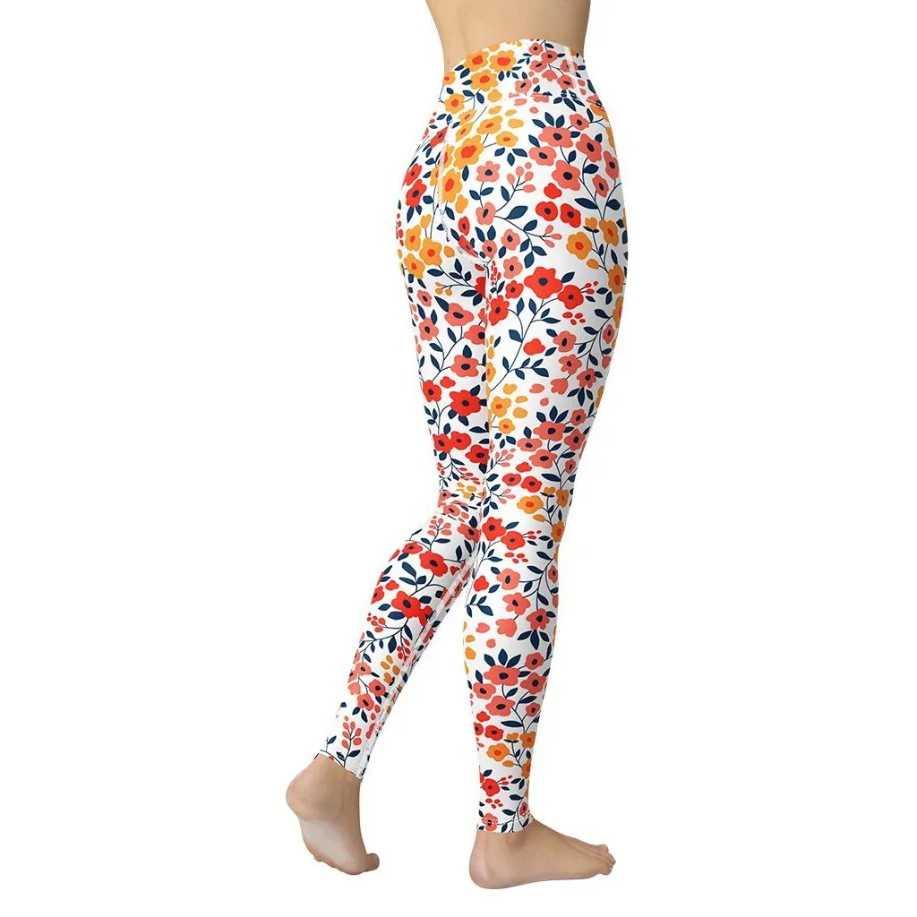 Floral Warmth Yoga Leggings