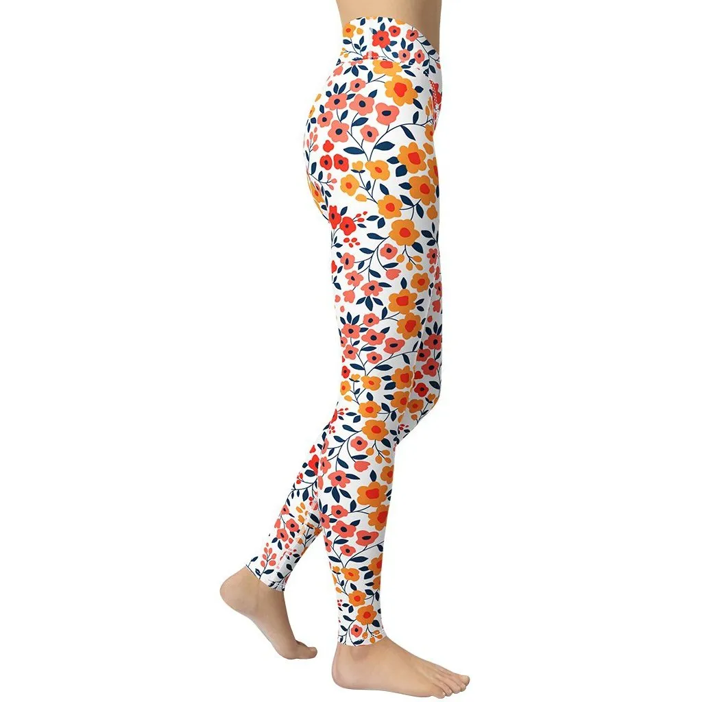 Floral Warmth Yoga Leggings