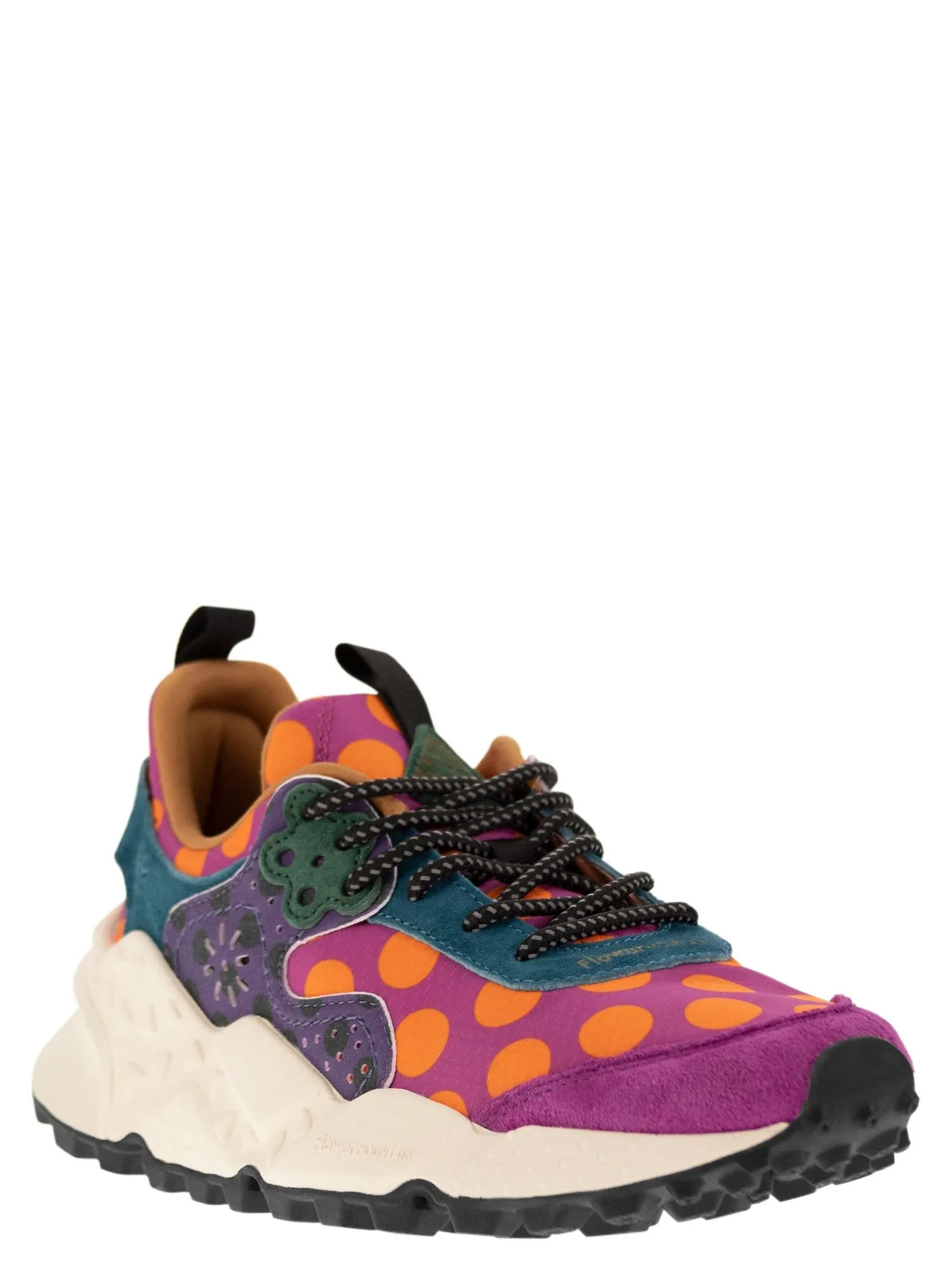 Flower Mountain    Flower Mountain Kotetsu Sneakers In Suede And Technical Fabric