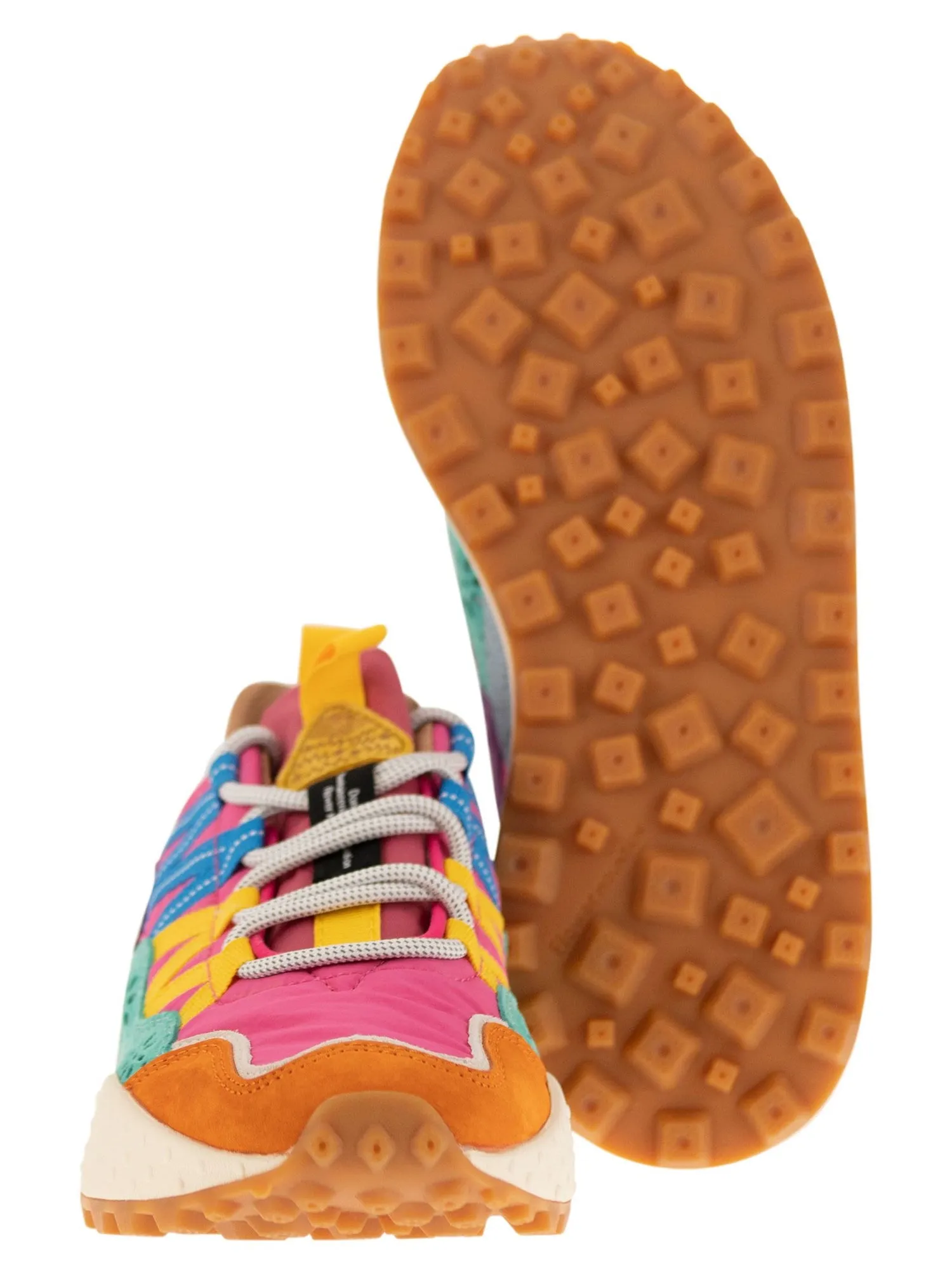 Flower Mountain    Flower Mountain Washi Sneakers In Suede And Technical Fabric