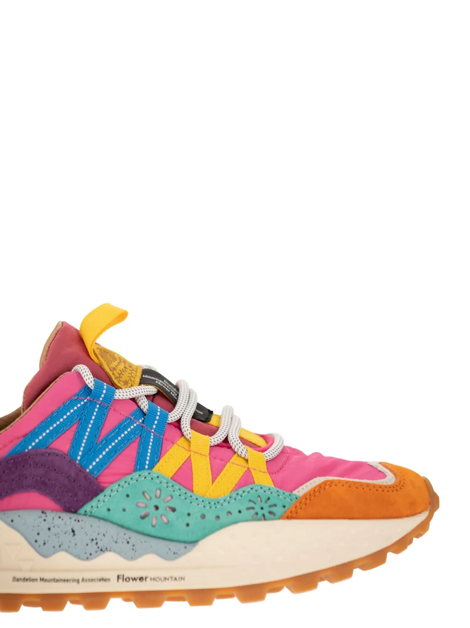 Flower Mountain    Flower Mountain Washi Sneakers In Suede And Technical Fabric