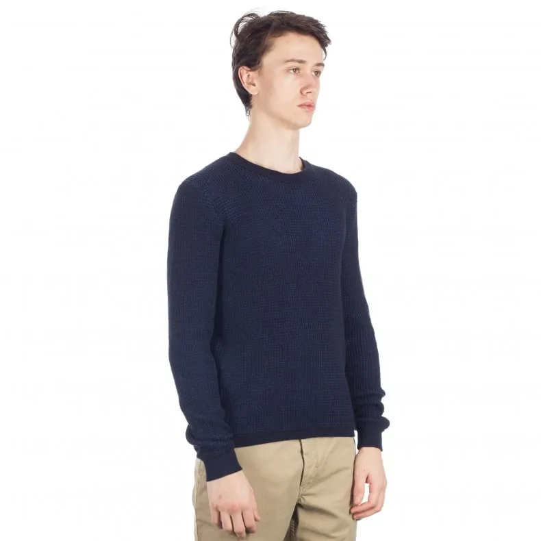 Folk Fleck Knit Jumper (Navy)