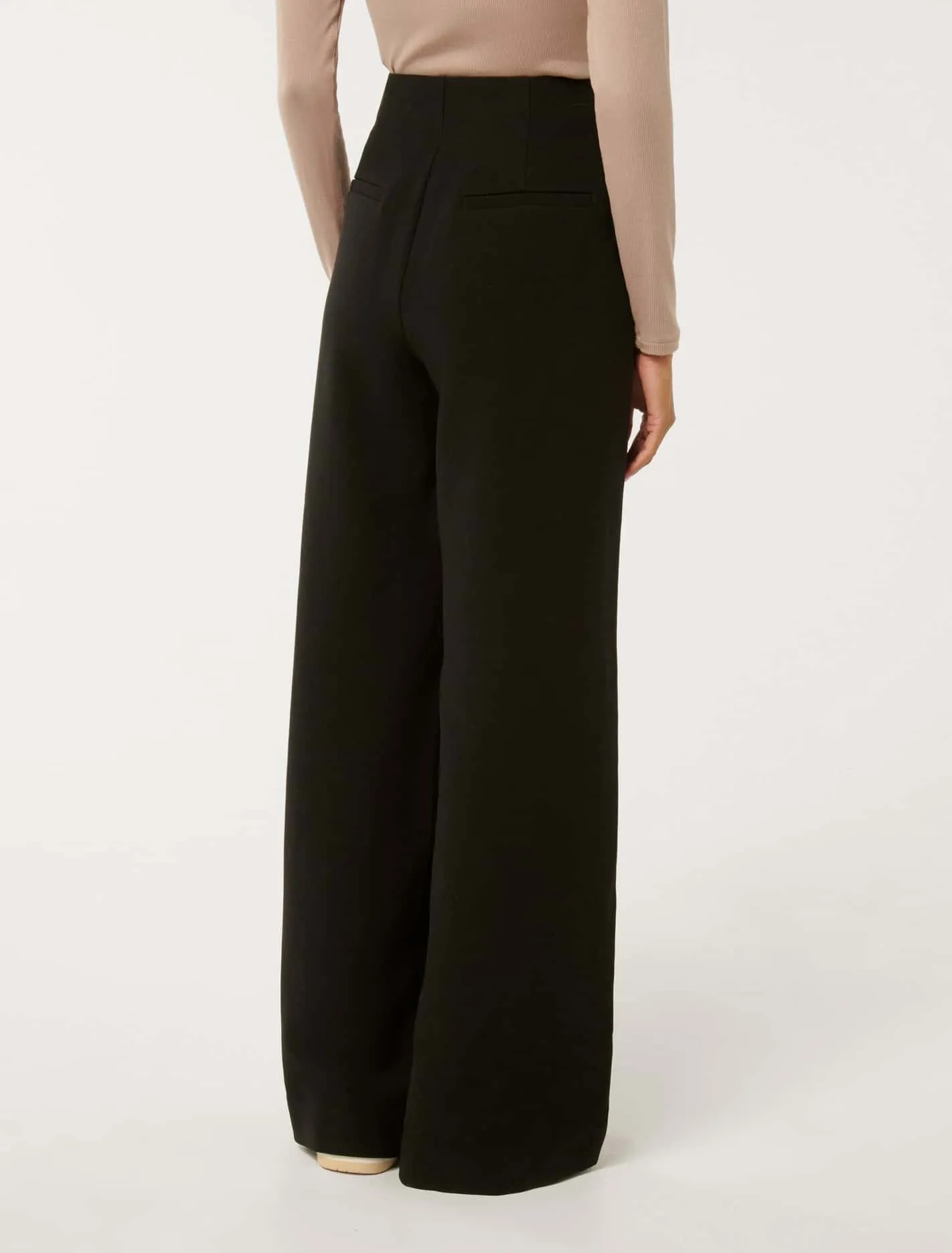 Freya Petite High-Waisted Wide-Leg Trousers