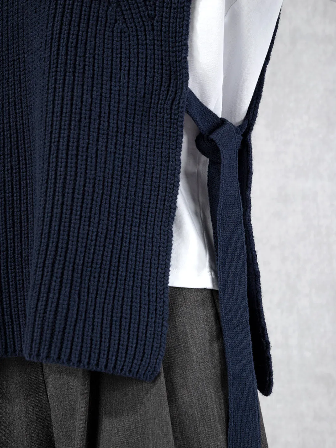 Future Classics   Roll neck Knit Vest Navy