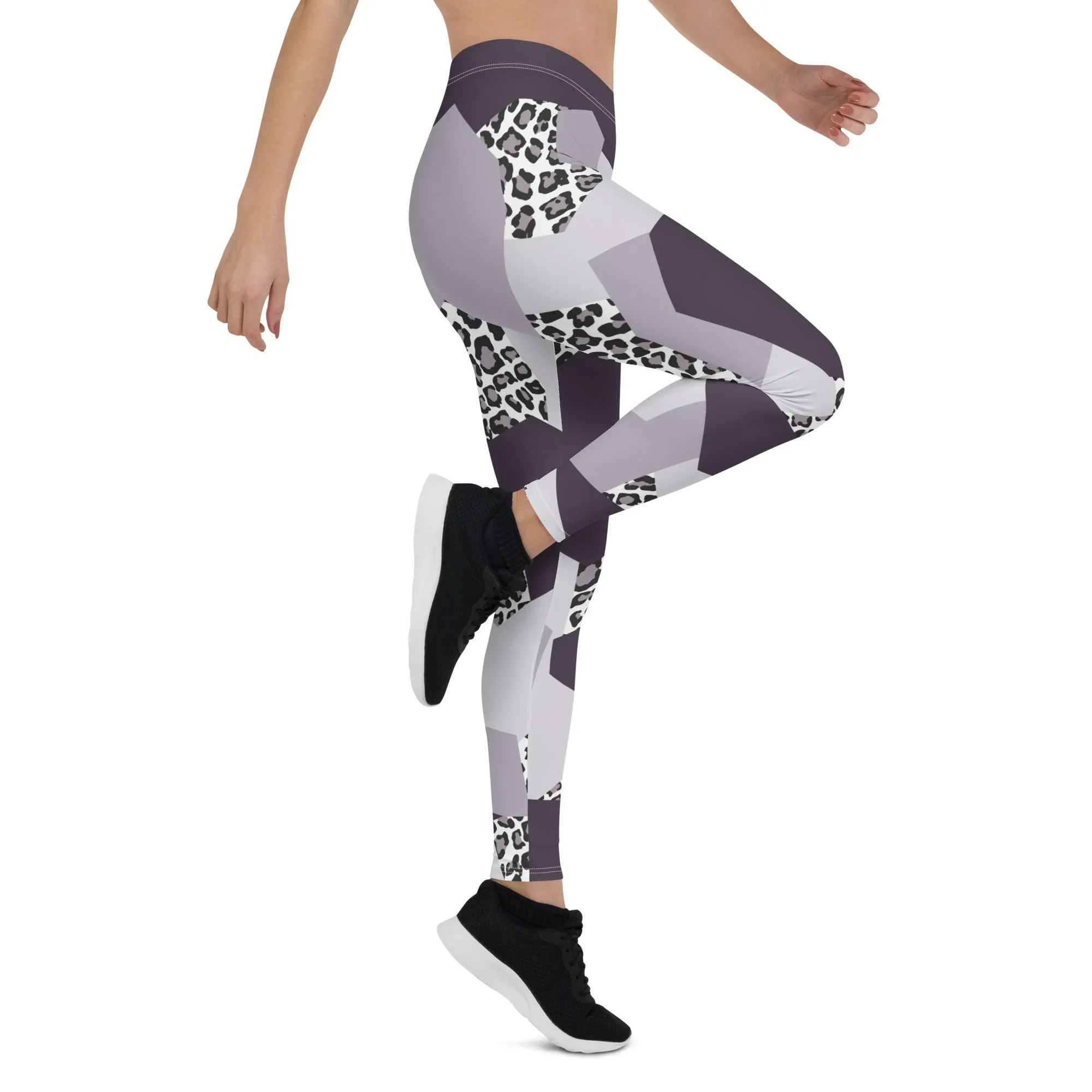 Geometric Animal Print Leggings