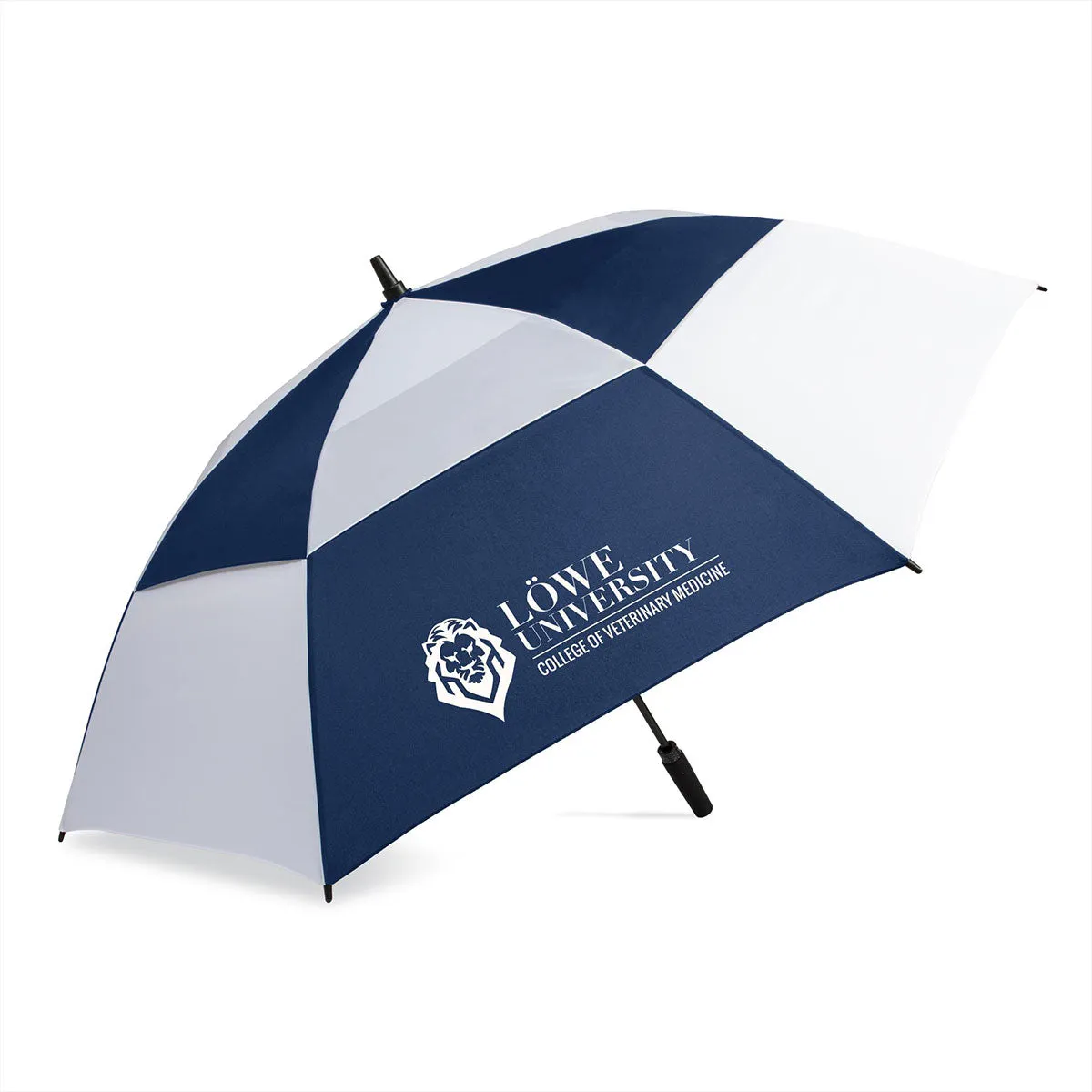 GoGo by Shed Rain 62 Arc RPET Windjammer Navy/ White Vented Auto Open Golf Umbrella