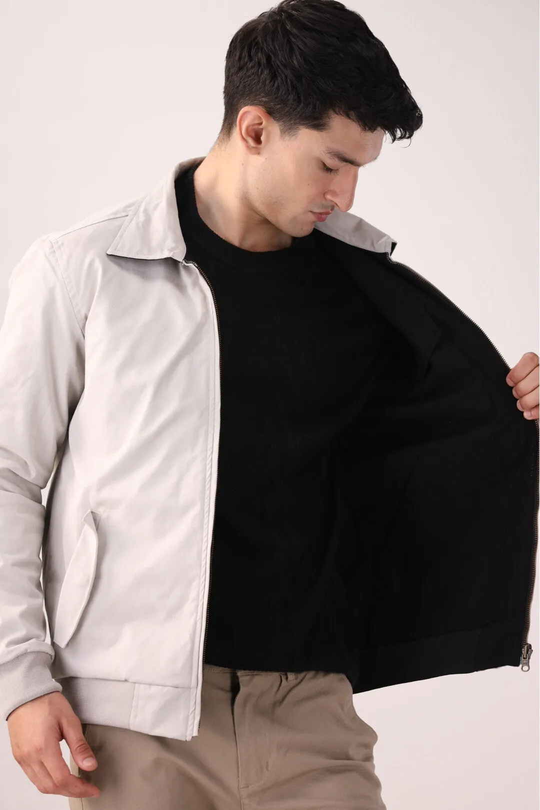 Grey-Black Double-Sided Jacket