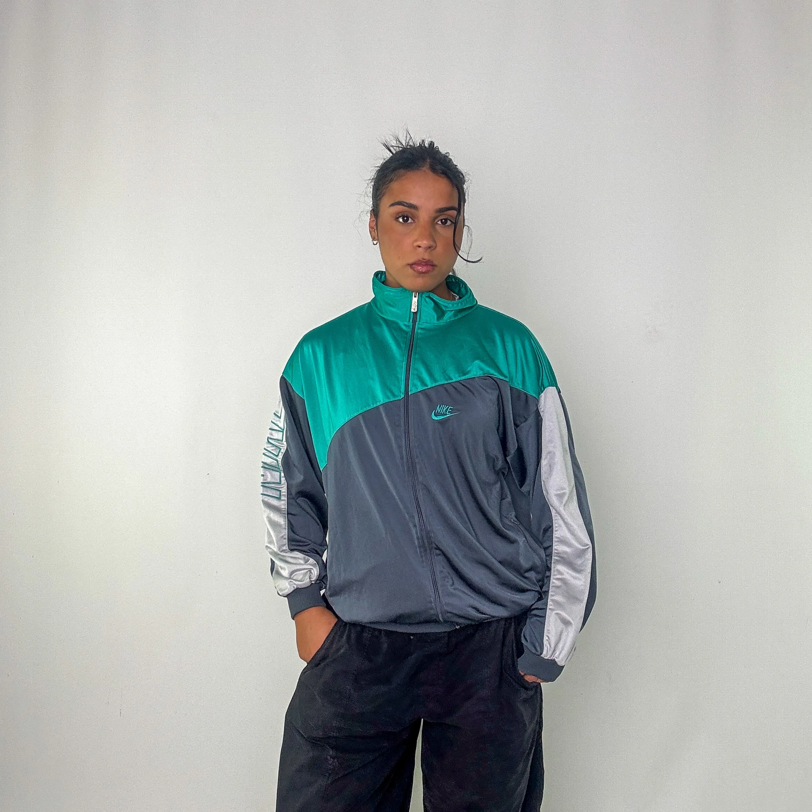 Grey y2ks Nike Track Jacket (L)