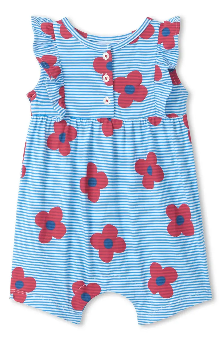 Hatley - Spring Flowers Ruffle Romper