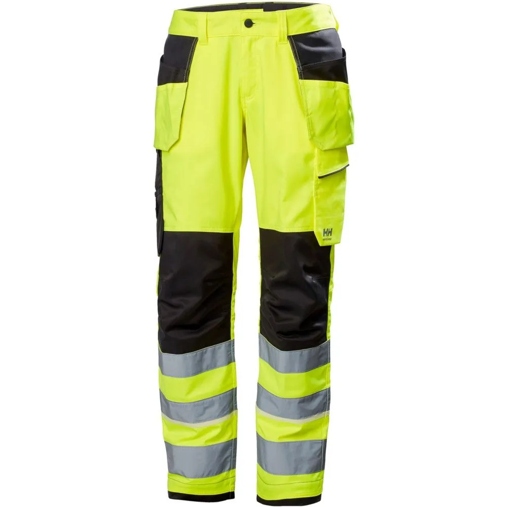 Helly Hansen Mens UCME Construction CL1 Hi Vis Work Trousers