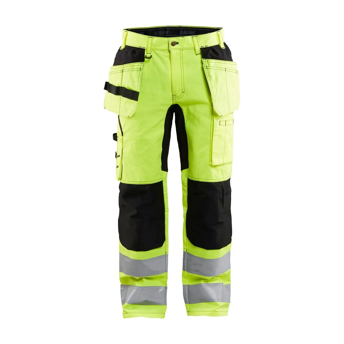 High Vis Trousers With Stretch 1552 High Vis Geel/Zwart - Blåklä