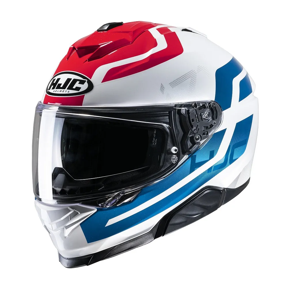 HJC I71 Enta Helmet - White/Red/Blue