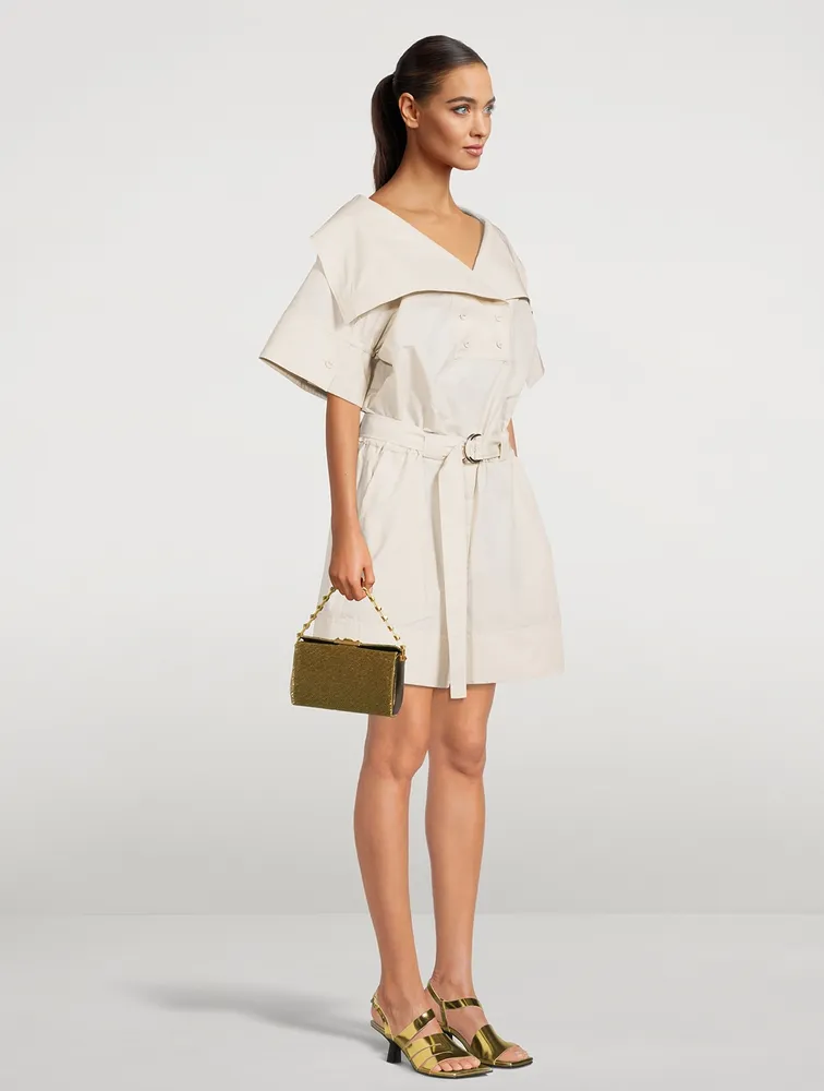 Holt Renfrew Belted Poplin Utility Romper