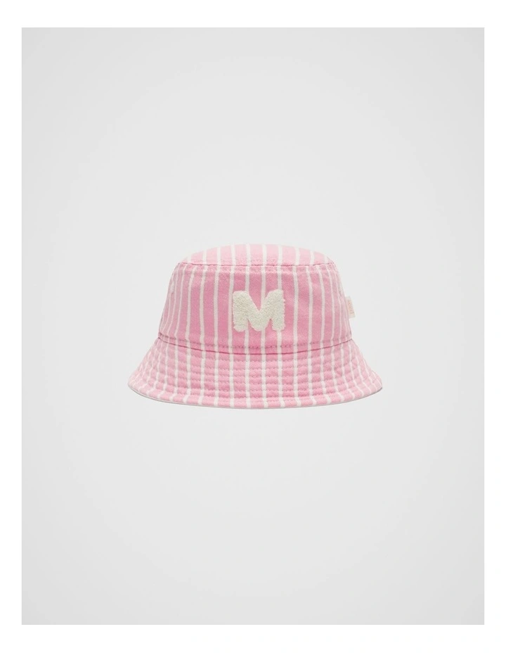 Initial Stripe Sun Hat in M