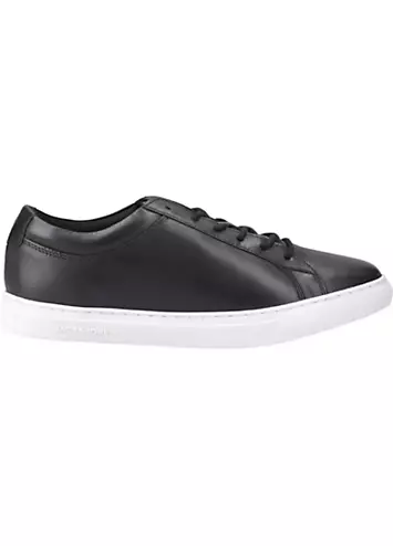 Jack & Jones Black Galaxy Leather Trainers