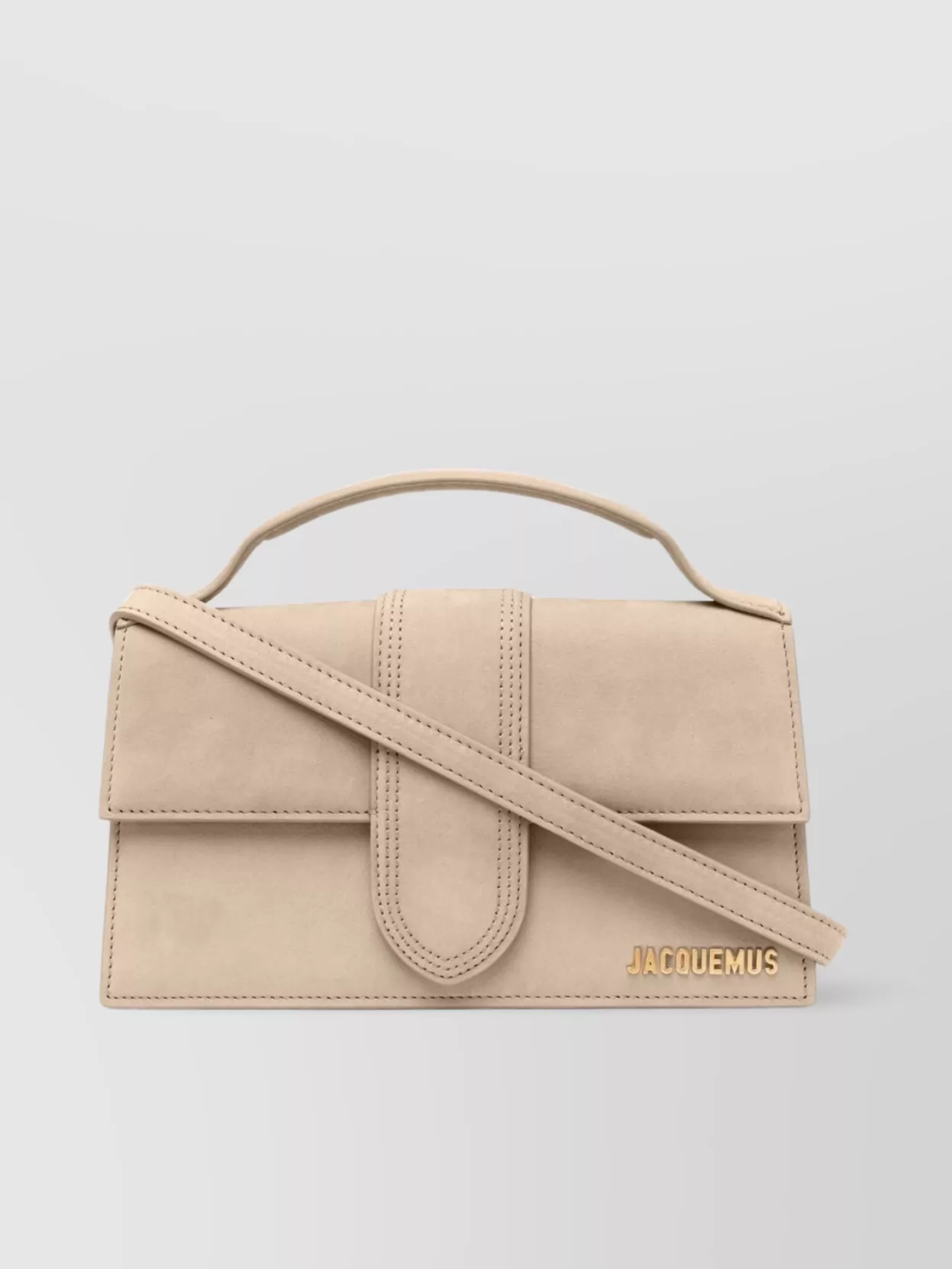 Jacquemus   Suede calf shoulder bag with adjustable strap