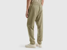 Joggers in Modal® and cotton blend - Light Green | Benetton