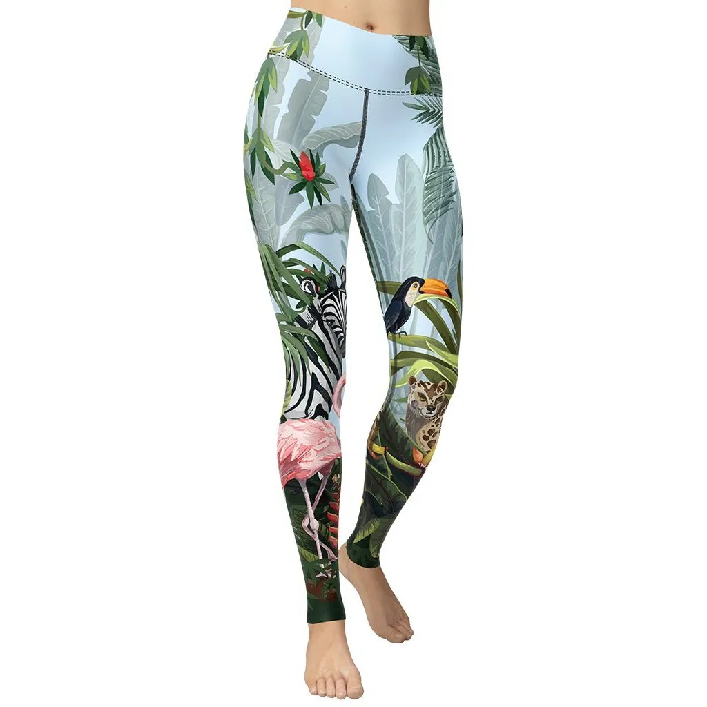 Jungle Celebration Yoga Leggings