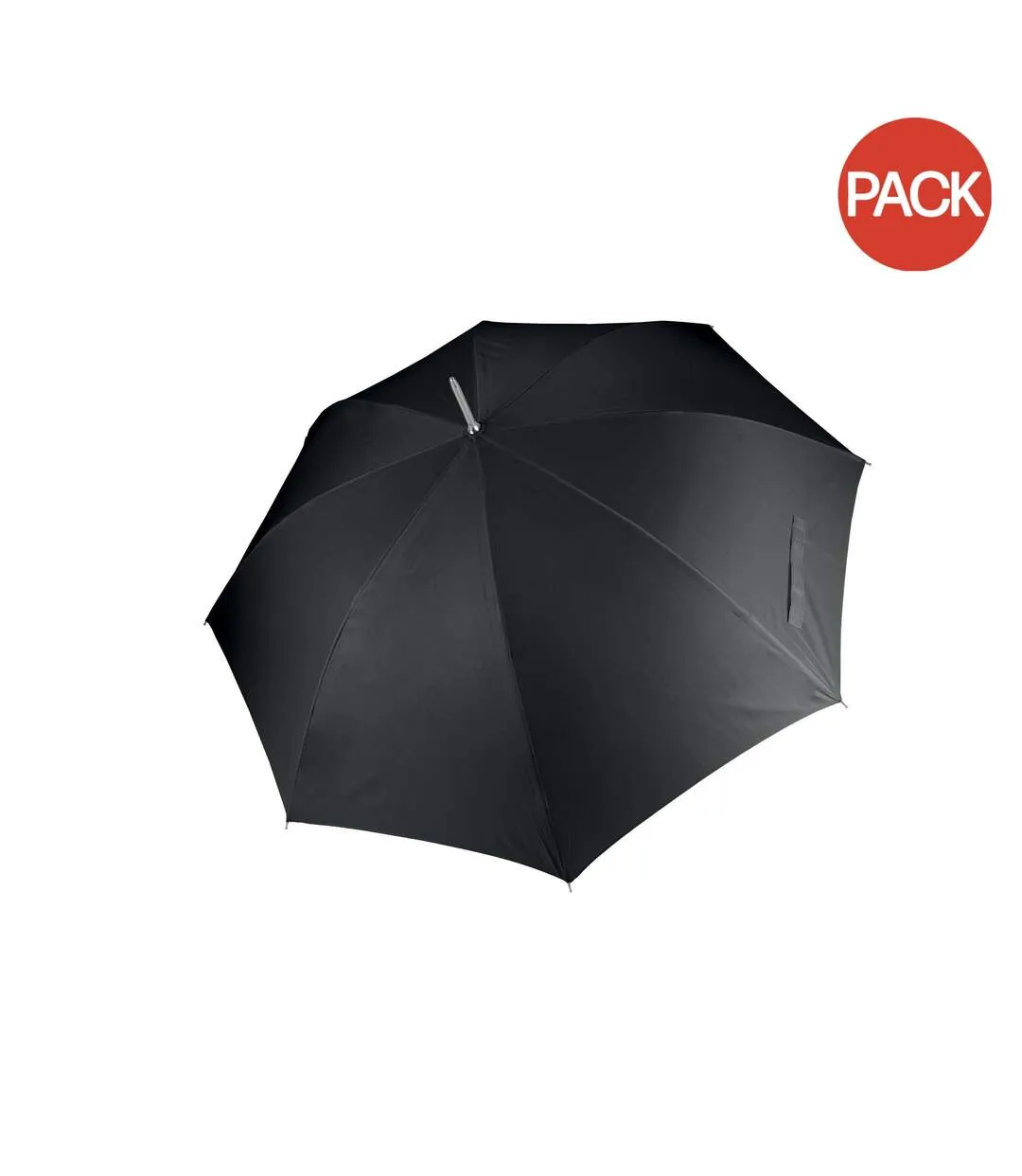 Kimood Unisex Auto Opening Golf Umbrella (Pack of 2) (Black) (One Size) - UTRW7021