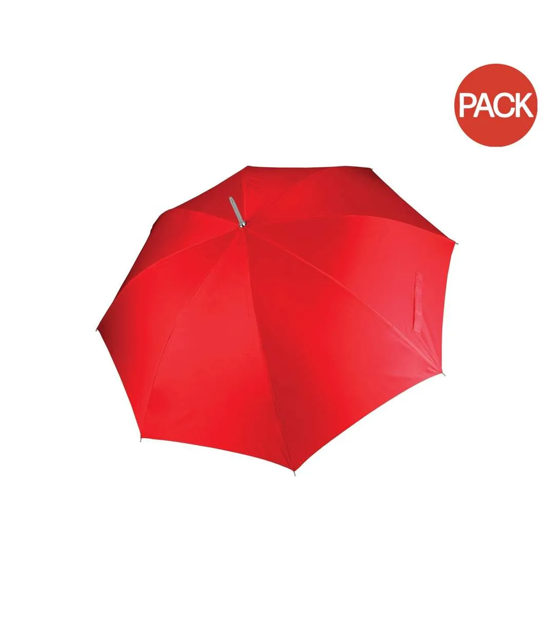 Kimood Unisex Auto Opening Golf Umbrella (Pack of 2) (Red) (One Size) - UTRW7021