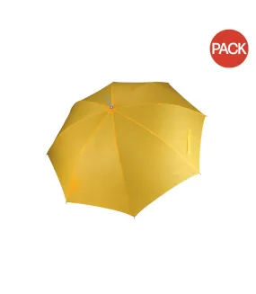 Kimood Unisex Auto Opening Golf Umbrella (Pack of 2) (True Yellow) (One Size) - UTRW7021