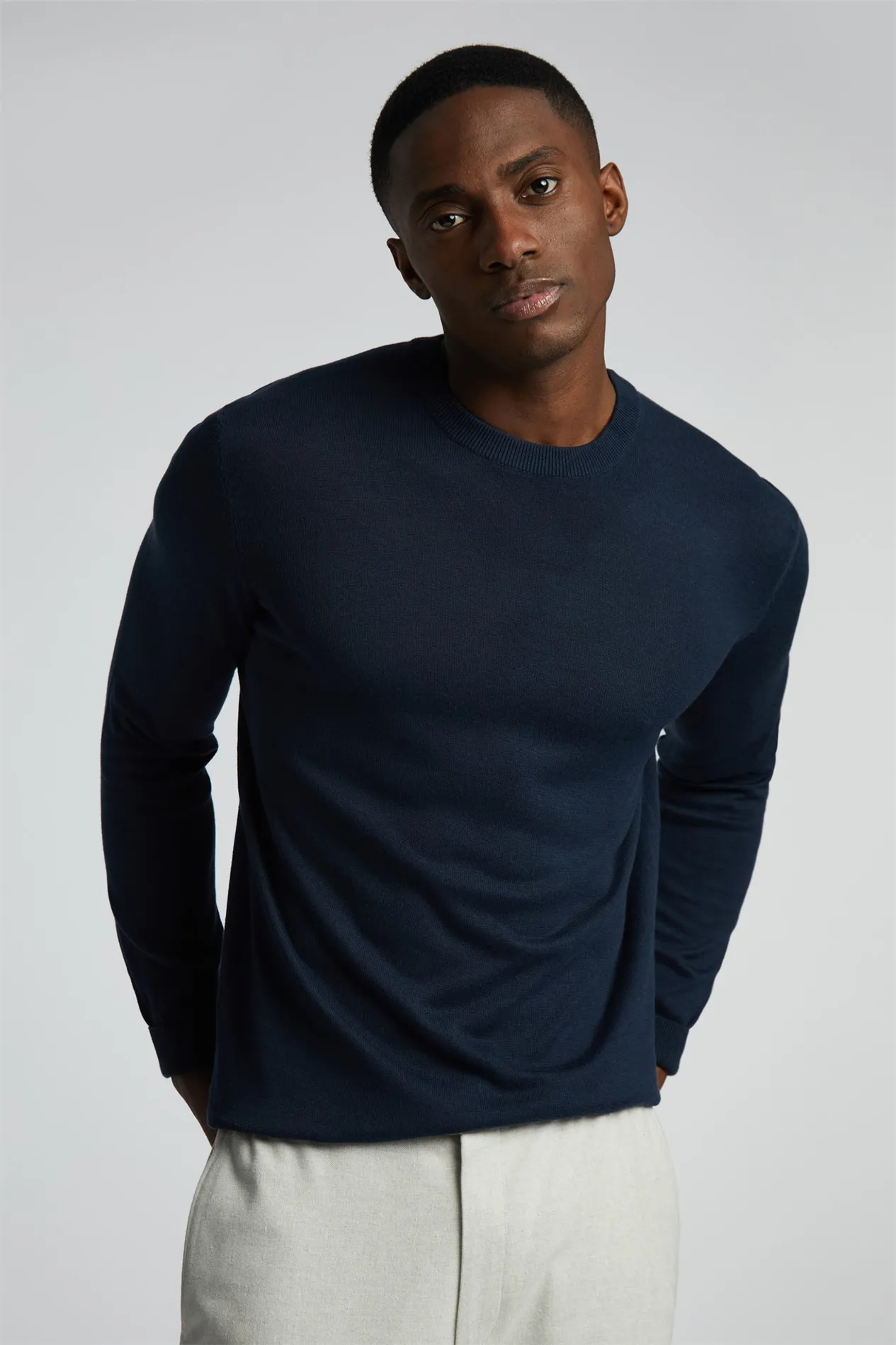 Knitted Crew Neck Jumper