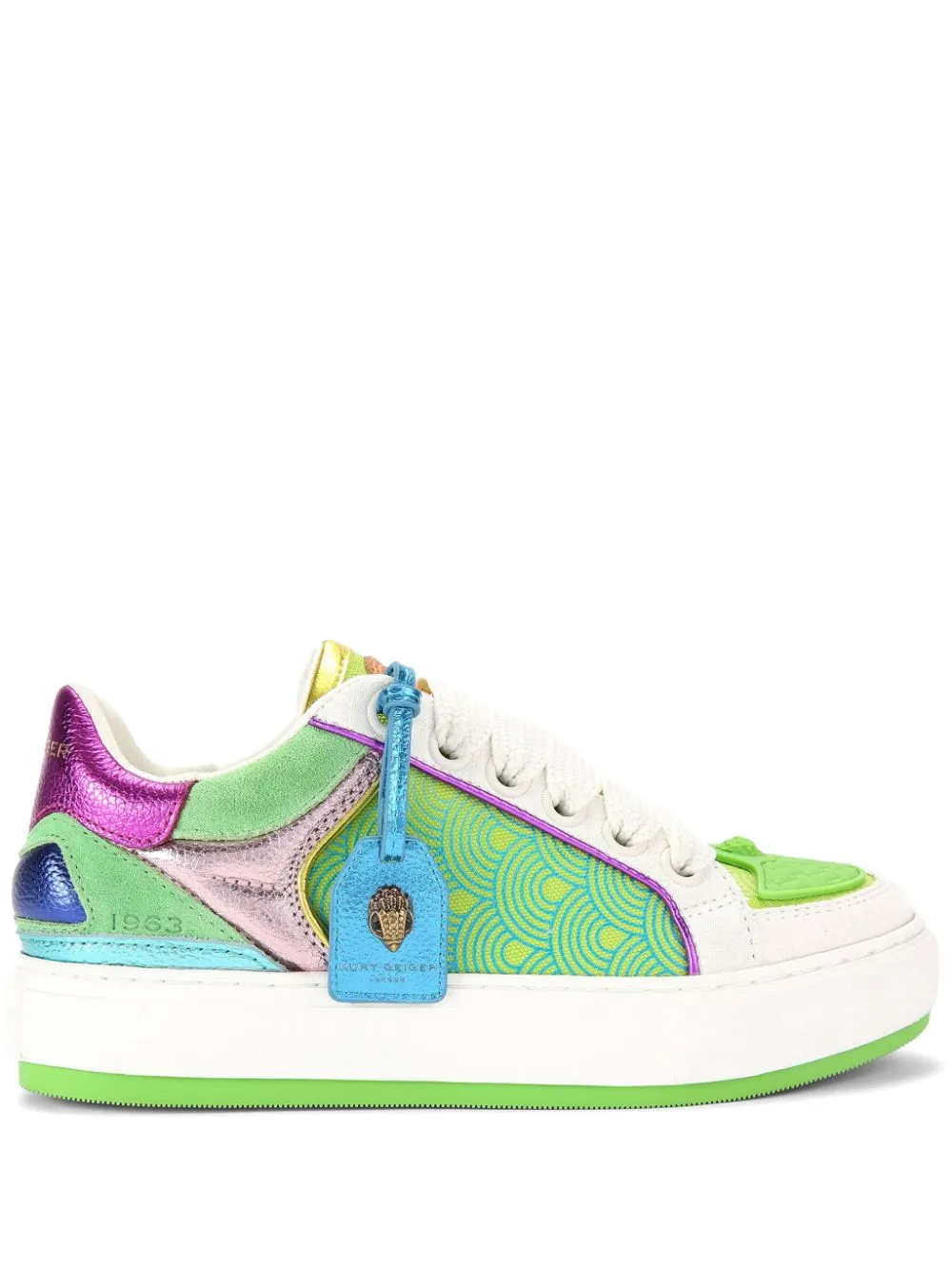 Kurt Geiger London Southbank Tag leather sneakers - Green