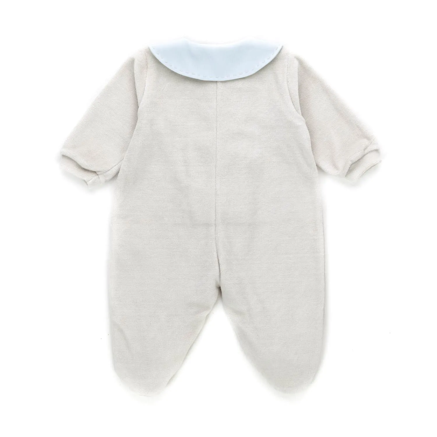 La Stupenderia Beige Romper For Baby Boy