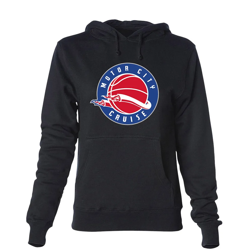 Ladies Detroit Pistons Motor City Cruise Pullover Hooded Sweatshirt