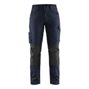 Ladies Service Trousers With Stretch 7195 Donker Marineblauw/Zwart  - Bl&